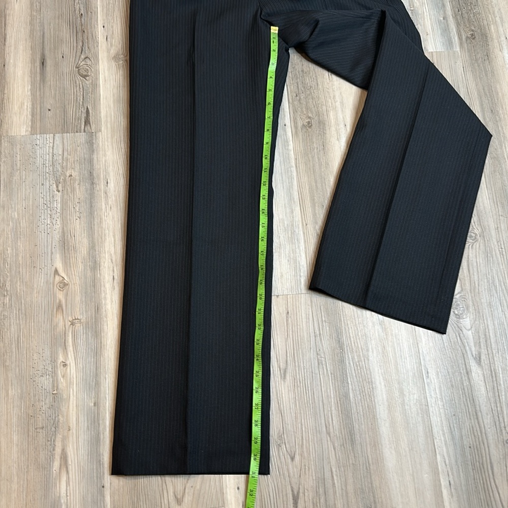 🆕NWT Collections for Le Suit 2 Pv Black Pinstriped Pant Suit, 8 - Picture 7 of 10